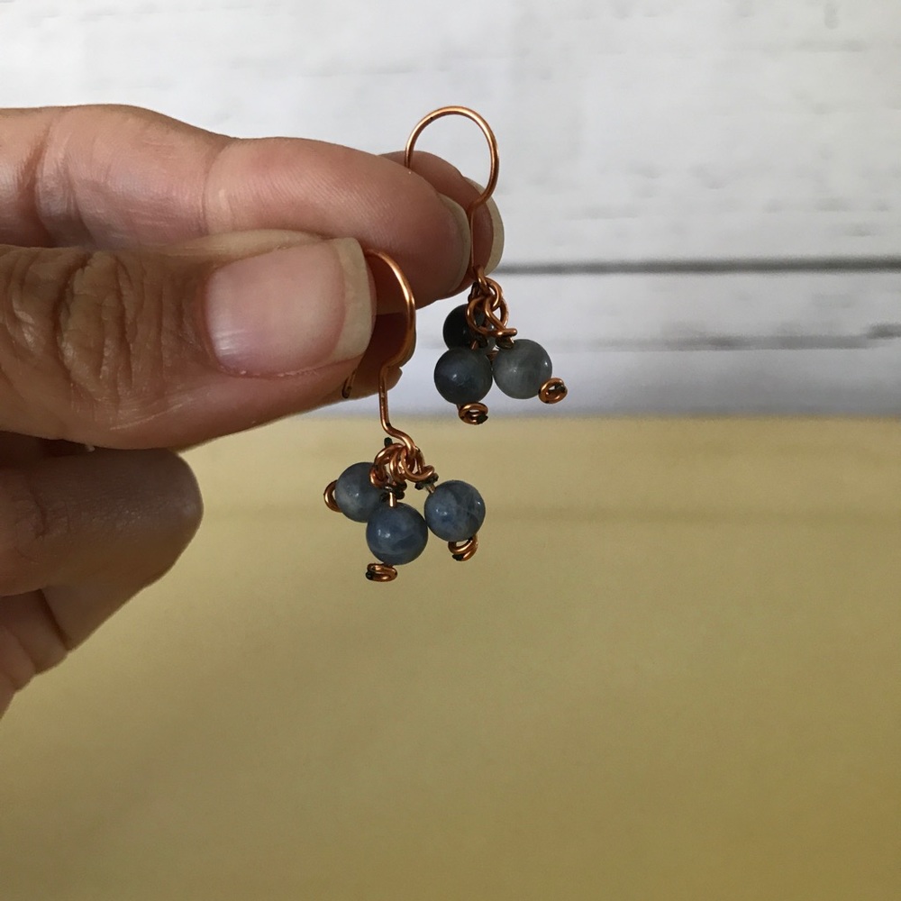 Copper Sodalite Earrings